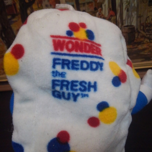🍞 Wonder Bread Freddy the Fresh Guy Plush Stuffed Animal Vintage 90s 💙 💛 ♥️ - Picture 2 of 5